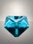 A fine example of Moser’s Art Deco glass production, made in Czechoslovakia circa 1930. Crafted from richly colored blue...