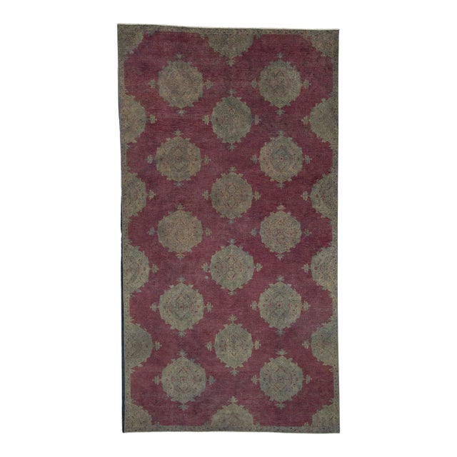 Turkish Oushak Rug 6'10" x 12'9" #18689 For Sale