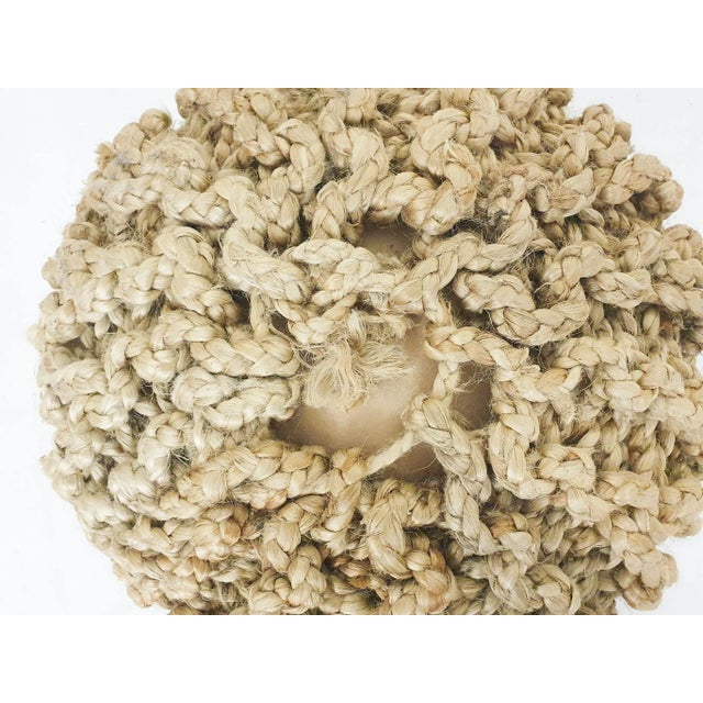 Vintage Ottoman in Rope, 1970s For Sale - Image 3 of 7