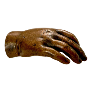 19th C. Bronze Anatomical/ Artists Model / Sculpture of a Hand, Signed 'Brooks
