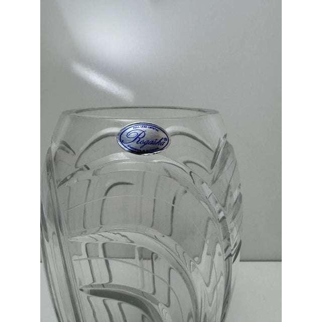 Vase by Rogaska for Reed & Barton 1980's "Maestro" Pattern Beautiful lines!