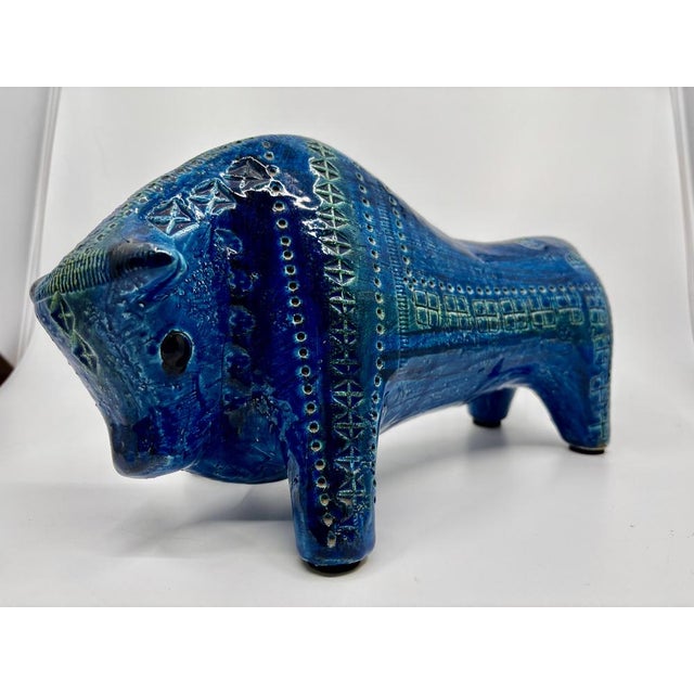 1960s Glazed Ceramic Bull by Aldo Londi, 1965 For Sale - Image 5 of 7