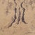 Ivory Vintage Original Italian Pen and Ink Drawing Ancient Gnarled Tree Signed 1993 For Sale - Image 8 of 12