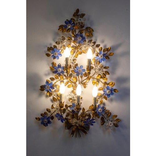 1970s Italian Sconces or Wall Lights attributed to Banci Florence, 1970s, Set of 2 For Sale - Image 5 of 11