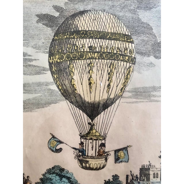 Illustration British Balloon Lithograph, Framed For Sale - Image 3 of 7
