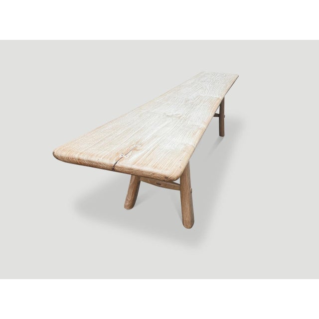 Mid-Century Modern Andrianna Shamaris Impressive Milky Toned Long Console or Dining Table For Sale - Image 3 of 18