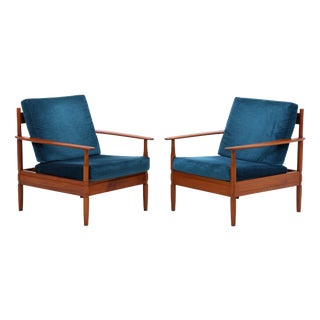 Danish Teak Sessel Lounge Chairs by Grete Jalk, 1960s, Set of 2 For Sale
