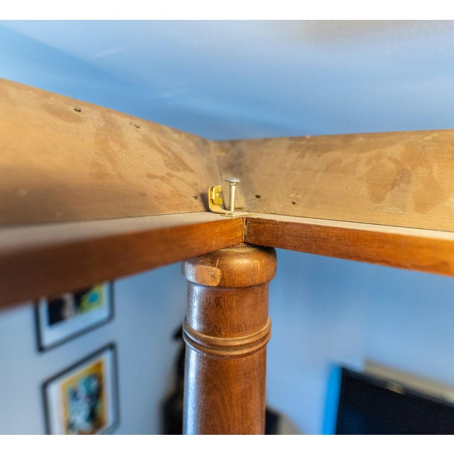 19th Century Texas Biedermeier High-Tester Bed | Galveston Origin | Solid Walnut | 170-Year Provenance | Antique Double/Full For Sale In Detroit - Image 6 of 15