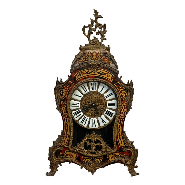 Louis XV Style Pendulum Clock, 1970s For Sale