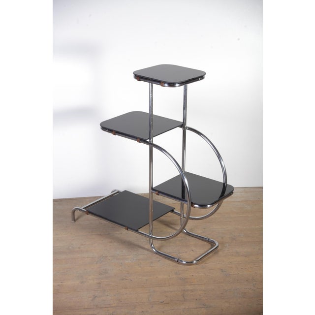 Tubular Chrome Flower Stand by Hynek Gottwald, 1940s For Sale - Image 11 of 18