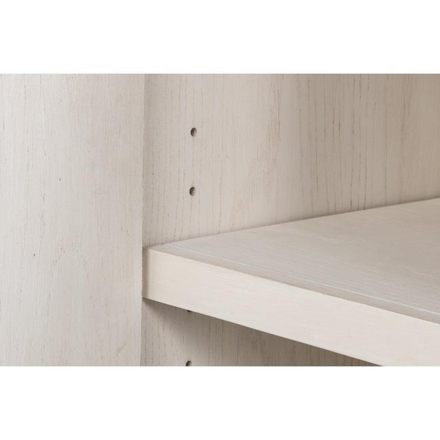 Contemporary Carved Credenza - White Oak with Silver Leaf Doors For Sale - Image 12 of 13