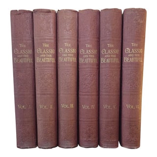 The Classic and the Beautiful From the Literature of Three Thousand Years Complete Set, 1895- Set of 6 For Sale