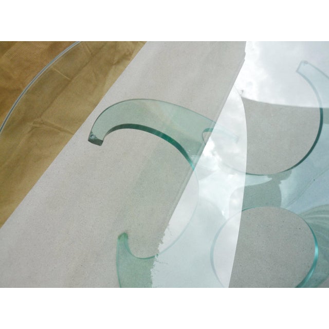 1960s Propeller Coffee Table in Glass by Knut Hesterberg for Ronald Schmitt, 1960s For Sale - Image 5 of 7