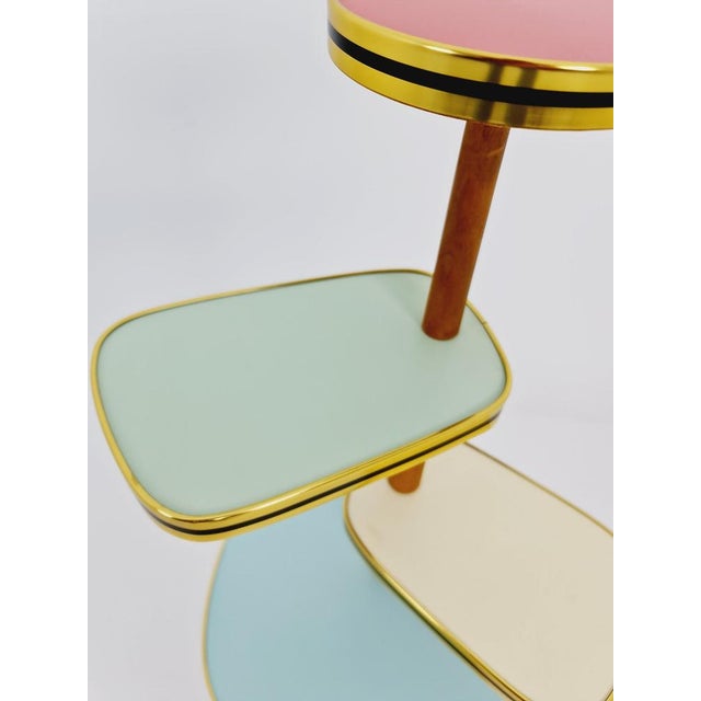 Wood Vintage German Plant Stand, 1950s For Sale - Image 7 of 11
