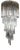 Crystal Glas Trilobo Spiral Chandelier from Venini, 1960s For Sale