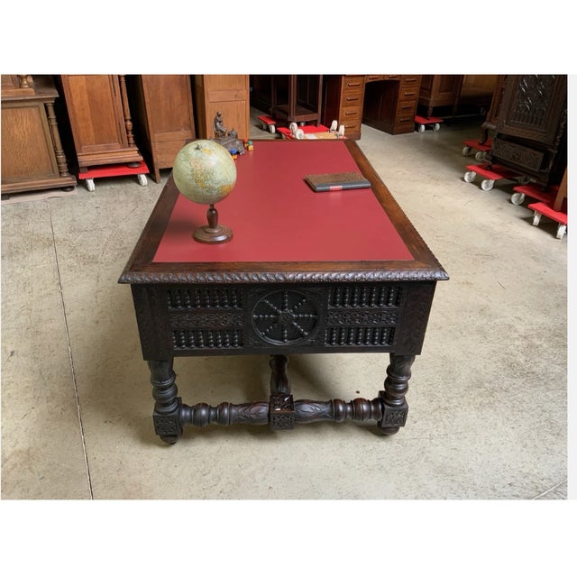 Antique, Imposing Desk from Brittany, 1880 For Sale - Image 9 of 12