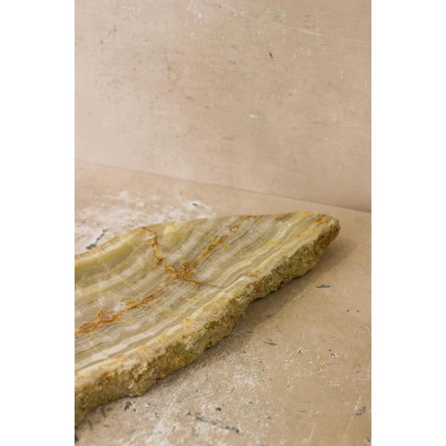 Premium Onyx Tray with Raw Edge For Sale - Image 11 of 12