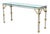 Mid-Century Modern Maison Jansen Style Chrome Glass Top Console Table For Sale - Image 3 of 6