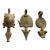 Vintage Lobi Bronze Amulet /Gold Weight Pendant Set of 3 For Sale