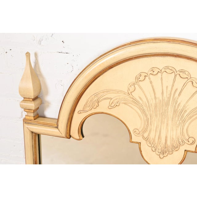 John Widdicomb Neoclassical Painted and Gold Gilt Large Wall Mirror, 1950s For Sale In South Bend - Image 6 of 10