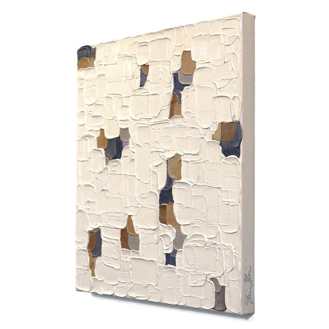 Textured Delicacies 3 - Impasto Textural Thick Acrylic Paint Abstract Original Artwork by Shiri Phillips For Sale In Los Angeles - Image 6 of 9