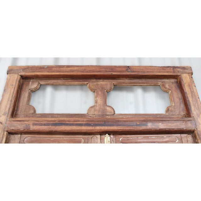 Transom Door Scalloped Cut Outs Mirrored For Sale - Image 9 of 12