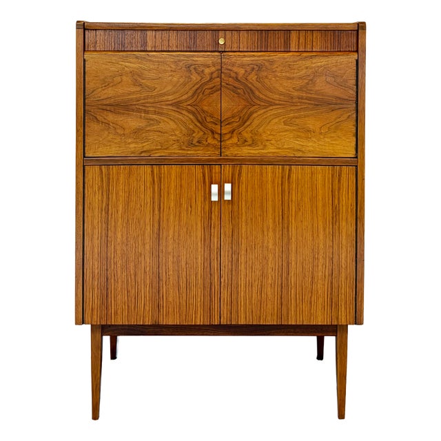 Metamorphic Walnut Cocktail Cabinet from Cox & Cox Ltd., 1950s For Sale