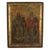 Religious Antique Greek Orthodox Gilded Hand-Painted Egg Tempera Double Sided Icon, 1850 For Sale - Image 3 of 15