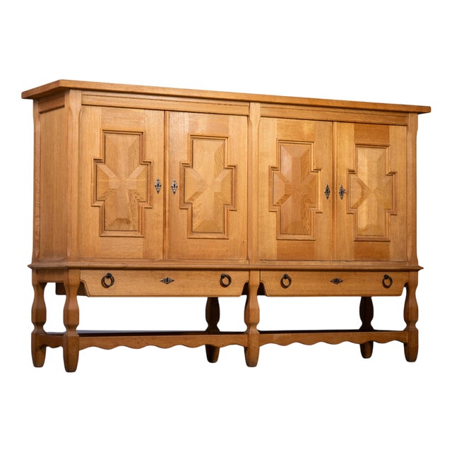 Oak Sideboard attributed to Henning Kjærnulf for Eg Møbler, 1970s For Sale