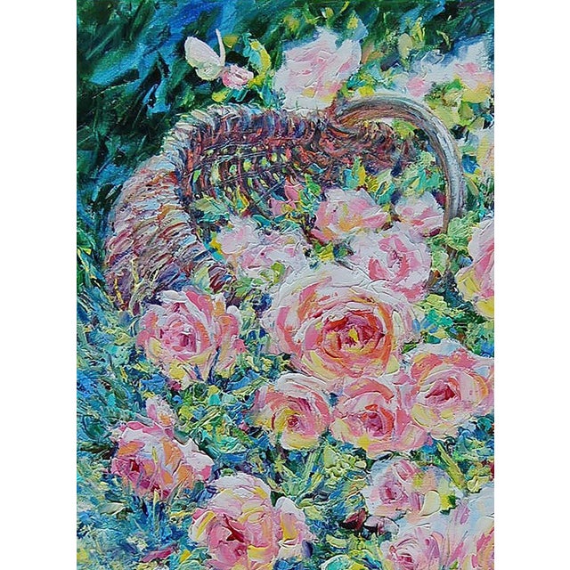 Oil Painting Ah, the Roses Fell Out of the Basket Kotmin Olga | Chairish