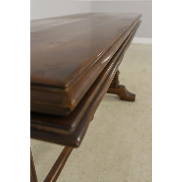 Wood Baker Adjustable 3 Tier Distressed Finish Sofa Table For Sale - Image 7 of 13