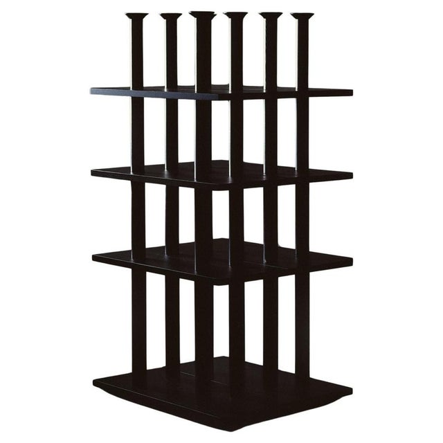 Black Wood Peristylo Shelves by Oscar Tusquets for Bd Barcelona, Set of 2 For Sale - Image 16 of 16