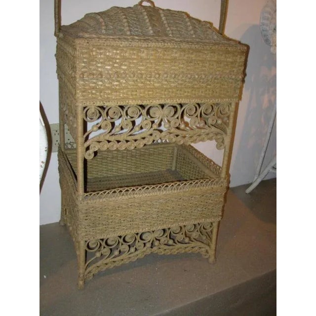 Mid 19th Century Wicker Elaborate Sewing Basket For Sale - Image 5 of 11