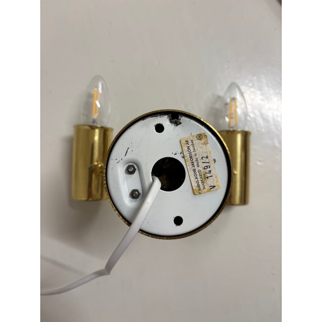 Metal Model V149/2 Brass Wall Light by Hans-Agne Jakobsson, 1960s For Sale - Image 7 of 8