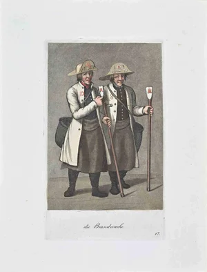 Christoph Suhr, Die Brandwache, Etching, 1808