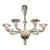 Modern Murano Glass 8 Light Chandelier in Fontana Green For Sale