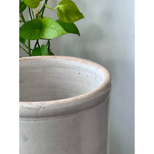Ceramic Antique 4 Gallon Stoneware Crock For Sale - Image 7 of 10