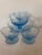 1960’s Morgantown Crinkle Blue Tall Sherbet Glasses- Set of 6 For Sale In New Orleans - Image 6 of 8