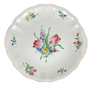 Réverbère Dish with Small Handles from KG Luneville, 1950s
