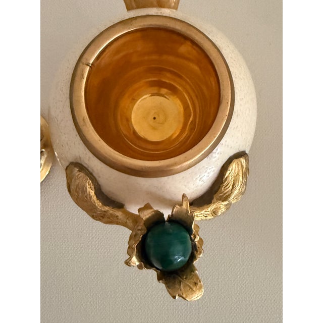 Anthony Redmile Squirrel Ostrich Malachite Box For Sale - Image 9 of 12