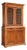 Sideboard in Walnut with Glass For Sale