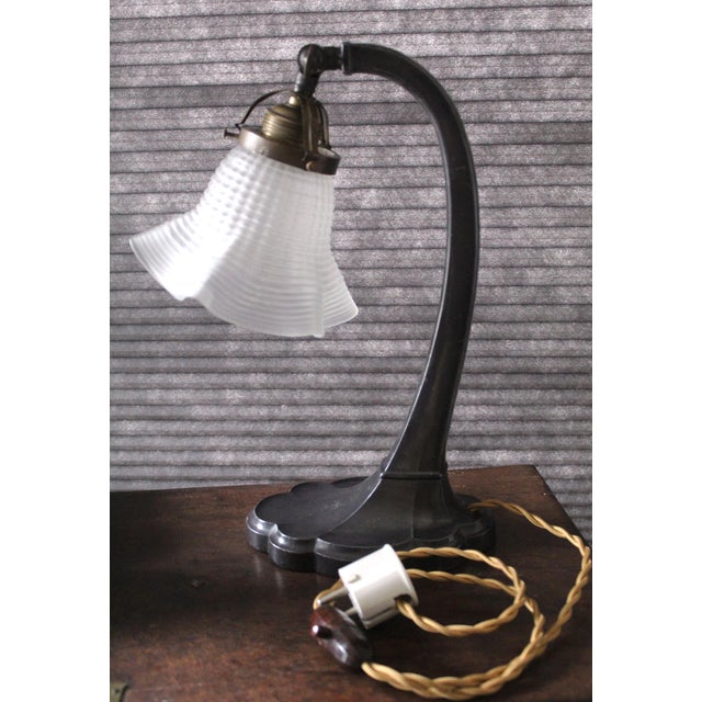 Antique Art Nouveau Table Lamp, 1890s For Sale - Image 4 of 5