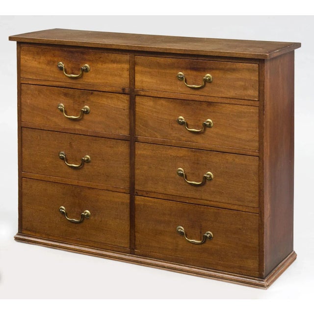 Wood Georgian Eight Drawer Mahogany Gentleman's Chest, Circa 1780 For Sale - Image 7 of 7