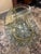 Brass Vintage Hollywood Regency Brass and Kidney-Shaped Glass Writing Desk For Sale - Image 8 of 8
