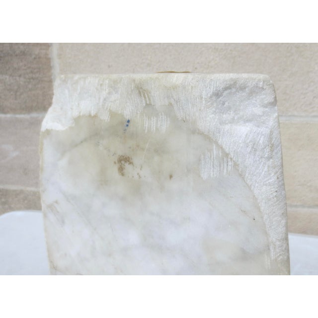 White Modern Marble Face by Jochen Sendler Circa 1970s For Sale - Image 8 of 16