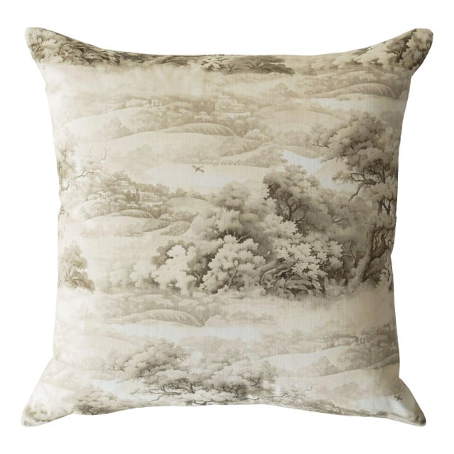 22" Scenic Hillside Daydreams Pillow For Sale