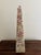 Neoclassical Solid Marble Green and Brown Obelisk For Sale - Image 10 of 13