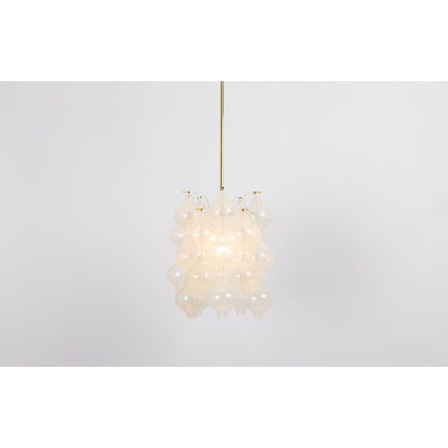 Small Tulipan Glass Pendant attributed to Kalmar, Austria, 1960s For Sale - Image 16 of 18