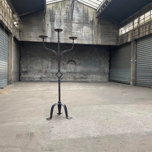 Metal French Metal Candelabra, 1930s For Sale - Image 7 of 8