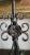 Mid 20th Century Ornate Wrought Iron Lamp With Floral Details For Sale In Dallas - Image 6 of 12